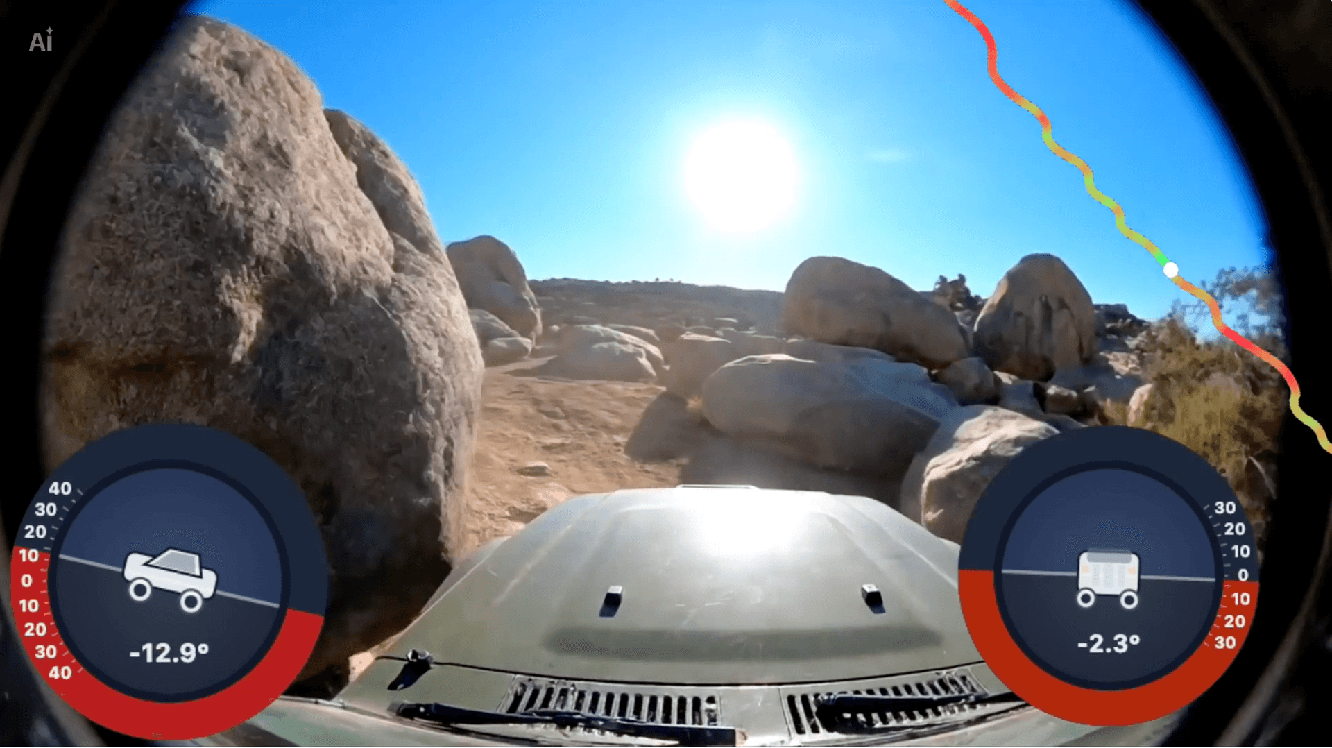 4x4 Off-Road telemetry overlay